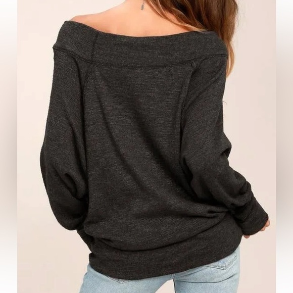 Free People "We the Free" Palisades Off-the-Shoulder Sweater - Picture 4 of 10